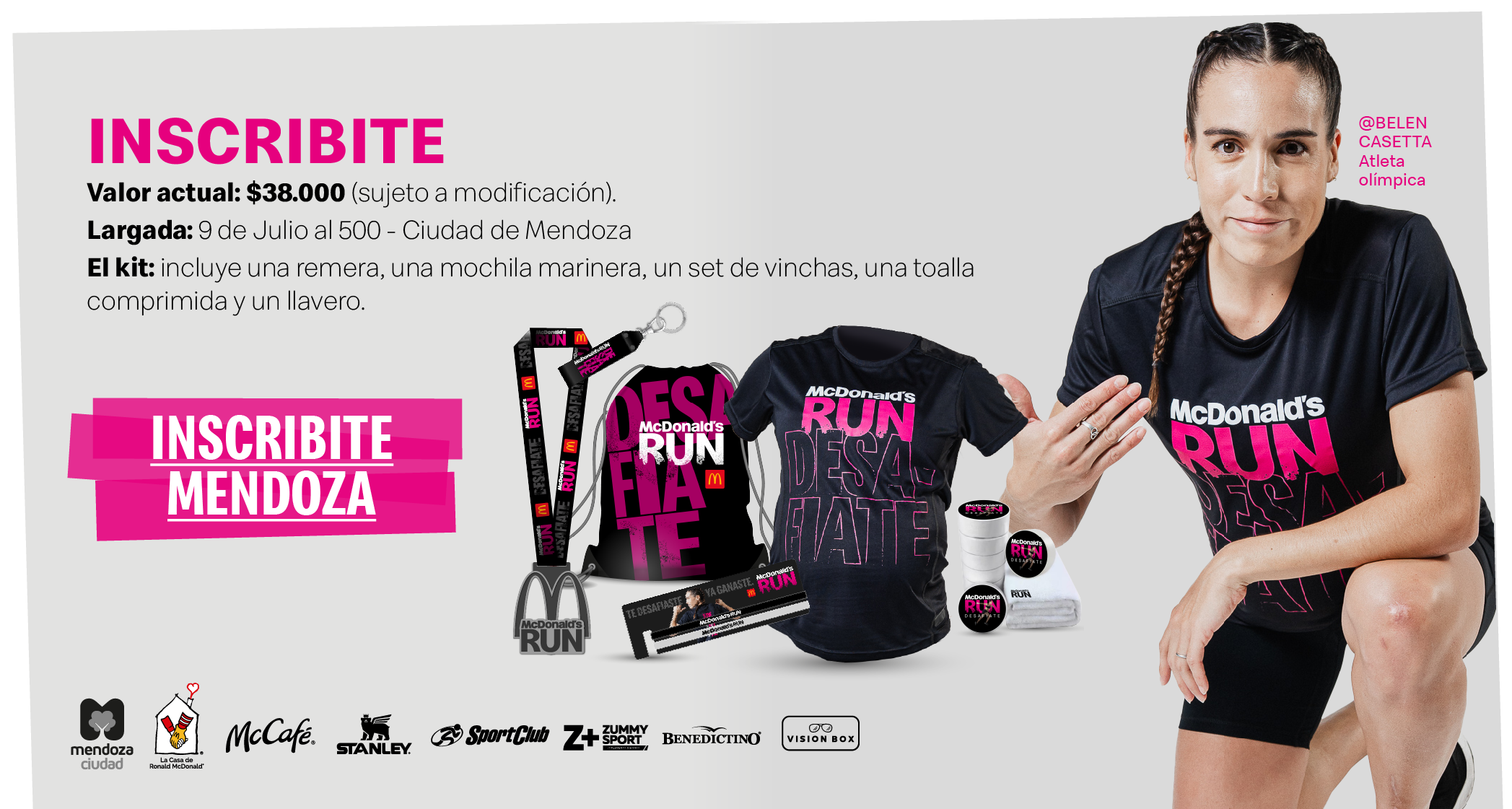 Inscripciones Abiertas - McDonald's RUN Mendoza con Belén Casetta