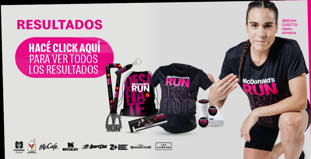 Inscripciones Abiertas - McDonald's RUN Mendoza con Belén Casetta